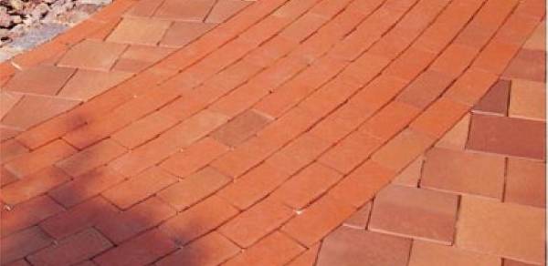 Брусчатка для мощения красный цвет