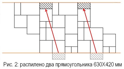 схема выкладки плитки Патио Браер