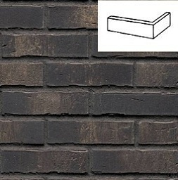 Клинкерная плитка под кирпич W738 Vascu vulcano sola DF14 угловая 240x115x52x14 мм Feldhaus Klinker