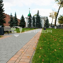 Тротуарная плитка Старый Город Ландхаус Серый BRAER Кремль г.Тула 3