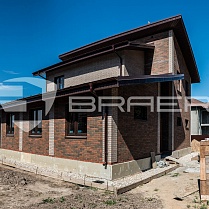 Облицовочный кирпич Баварская кладка гладкий Braer, КП Рублево-Медвенское Тула 2
